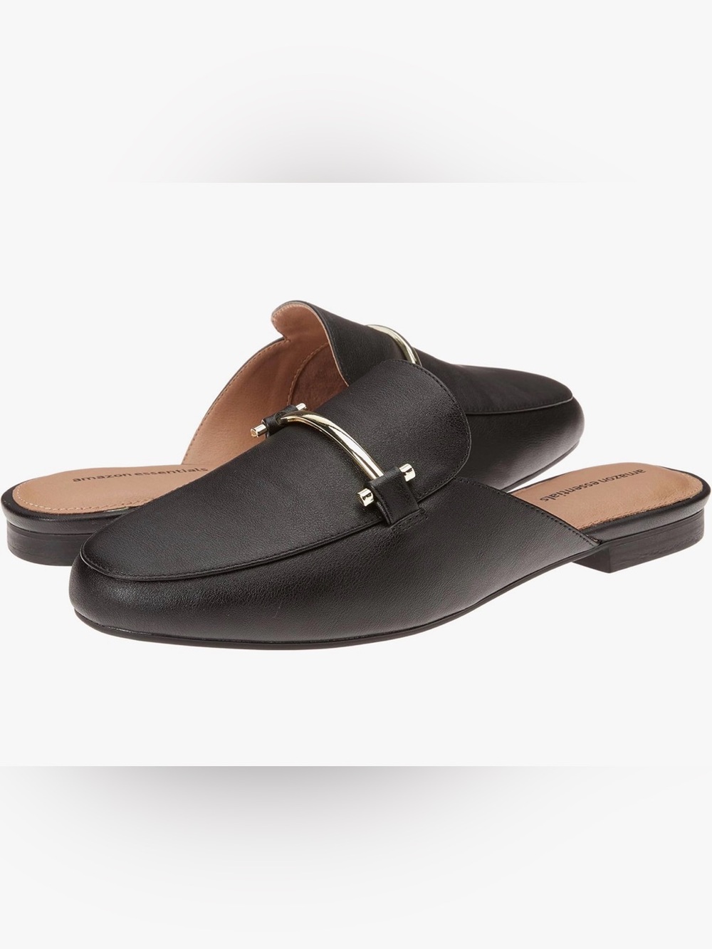 Amazon Essentials Loafer Mule Flats Black Size 11 NWT